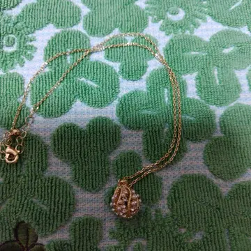 금 도금 스톤 펜던트 목걸이