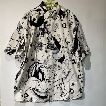 ICEBERG 아이스버그 반팔 셔츠 올 패턴 워너 질베스터 90s
