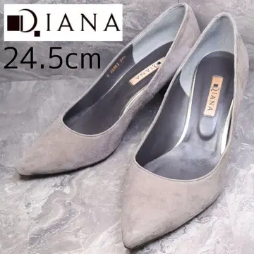 새상품급 다이애나 DIANA 스웨이드 그레이 스틸레토 24.5