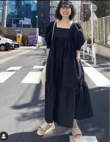 Maryam Nassir Zadeh 티어드 롱 드레스 원피스