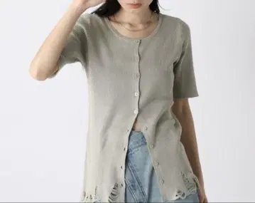 14G 그런지 리브 가디건 SS 지나시스 미사용 새상품 이번 시즌 신상