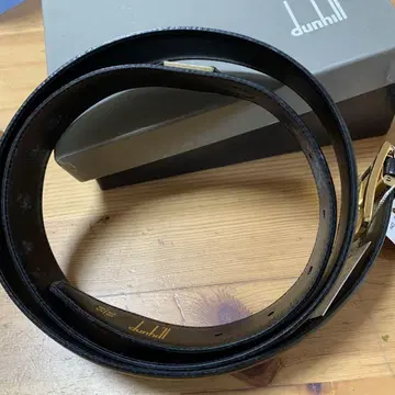 미사용품 dunhill 벨트 블랙 2-1362