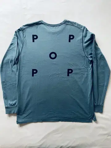 POP TRADING COMPANY 로고 롱 리브 티셔츠 L