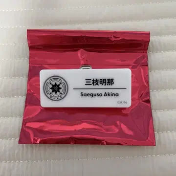미에지 아키나 니지 페스티벌 2025 네임 배지 니지산지