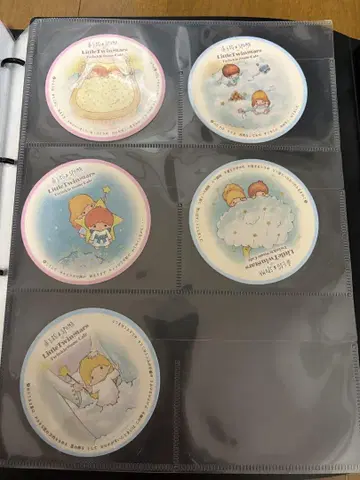 키키라라 콜라보 카페 코스터 리틀트윈스타 산리오