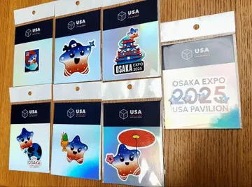 엑스포 EXPO2025 회장 한정판 미국 스티커 7종 컴플리트 세트