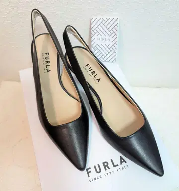 새상품 FURLA 훌라 스틸레토 백 스트랩 펌프스 23.5