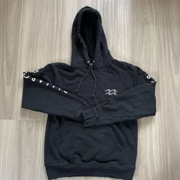 BILLABONG 블랙 후드 부착 후드티 L 사이즈