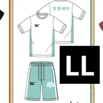 대인기 하이큐! 돈키호테 드라이 메쉬 상하의 세트 아오바조니시 LL