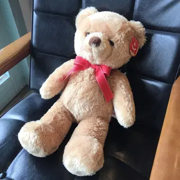 미사용 새상품 베이지 곰 봉제 인형 약 45cm