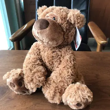 미사용 GUND 브라운 곰 봉제 인형 앉은 높이 24cm
