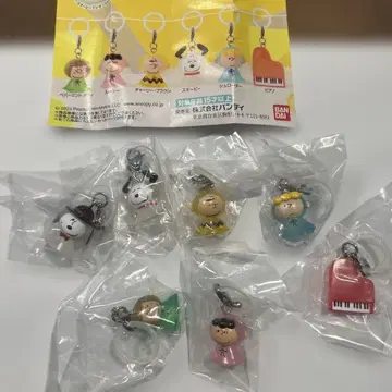 PEANUTS 스누피 메지루시 액세서리 전 7종 세트 컴플리트