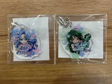 피치피치 피치 마루쿠지 아크릴 키링 2개 세트 리나 & 노엘