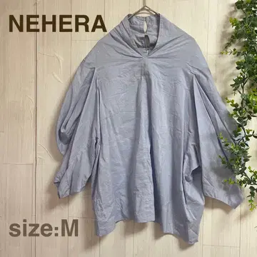 NEHERA 네헤라 변형 블라우스 셔츠 벌룬 소매 실크 혼방 풀오버