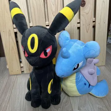 블래키와 라프라스 봉제 인형 세트