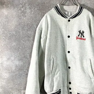 yankees 맨투맨 바시티 자켓 블루종 뉴욕 양키스 자수