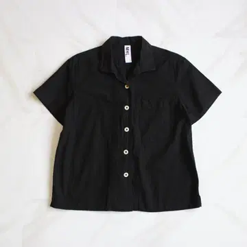 MHL. 코튼 블라우스 S 사이즈 블랙 반팔