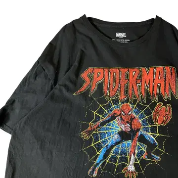 MARVEL 스파이더맨 00s 아메리칸 코믹스 티셔츠 2XL 블랙 블랙