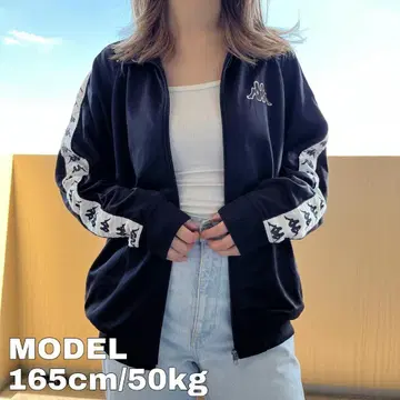 90s 카파 카파 트랙 자켓 S 블랙 블랙 자수 로고 라인