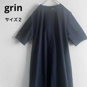 grin 블랙 검정 염색 브로드 5부 기장 반팔 원피스 벌룬 스커트 면