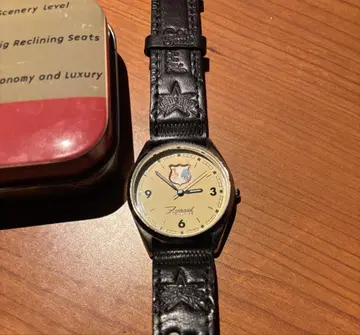 Fossil 아날로그 손목시계 Road Trip 가죽 밴드, 케이스 포함