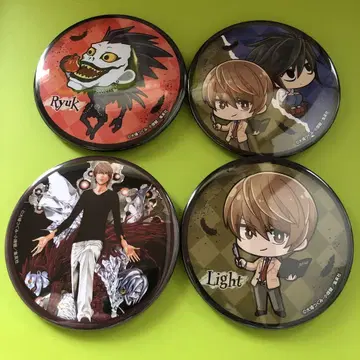 DEATH NOTE 데스노트 야가미 라이토 L 류 럭키 캔뱃지 BOX