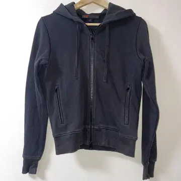 Y-3 아디다스 다크 그레이 풀 집업 후드티