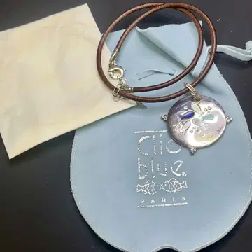 CIio Blue 클리오 블루 실버 목걸이 물고기 모티브 925 각인