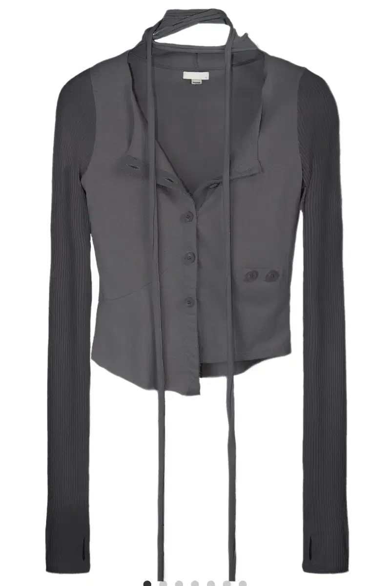 bonnae Muffler Cardigan (Charcoal)