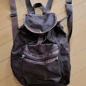 게스 게스 브라운 백팩 나일론 포켓 포함