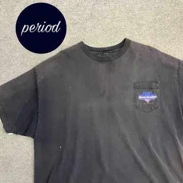 P1878 HARLEY DAVIDSON 오니 페이드 바이크 프린트 티셔츠