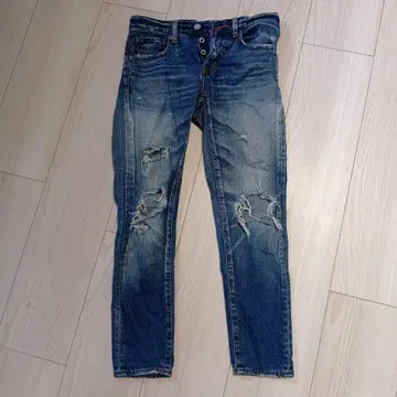 MOUSSY 데미지 데님 크러쉬 데님 24인치 Y2K