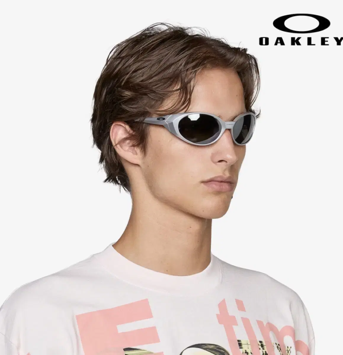 Oakley Eye Jacket Silver 9438-05 Polarized Matte Silver Redux