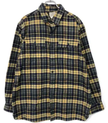 L.L.Bean 아메카지 아웃도어 구제 의류 체크 코튼 플란넬 워크 셔츠