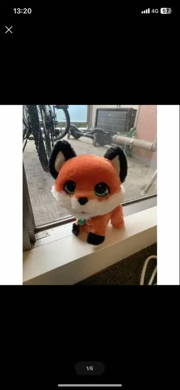 최종 가격 인하! 새상품급! 퍼 리얼 산책하는 여우