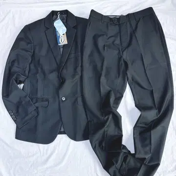 수트 블랙 검정 남성용 L 31인치 상하의 세트 2개 비즈니스