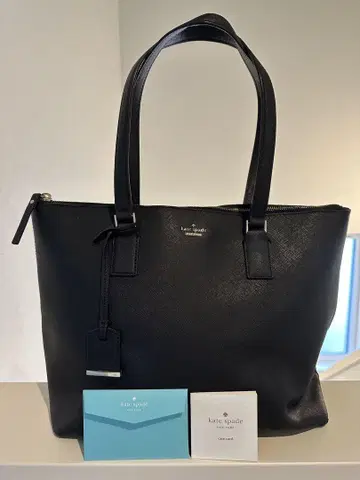 보증서 포함 kate spade 블랙 토트백