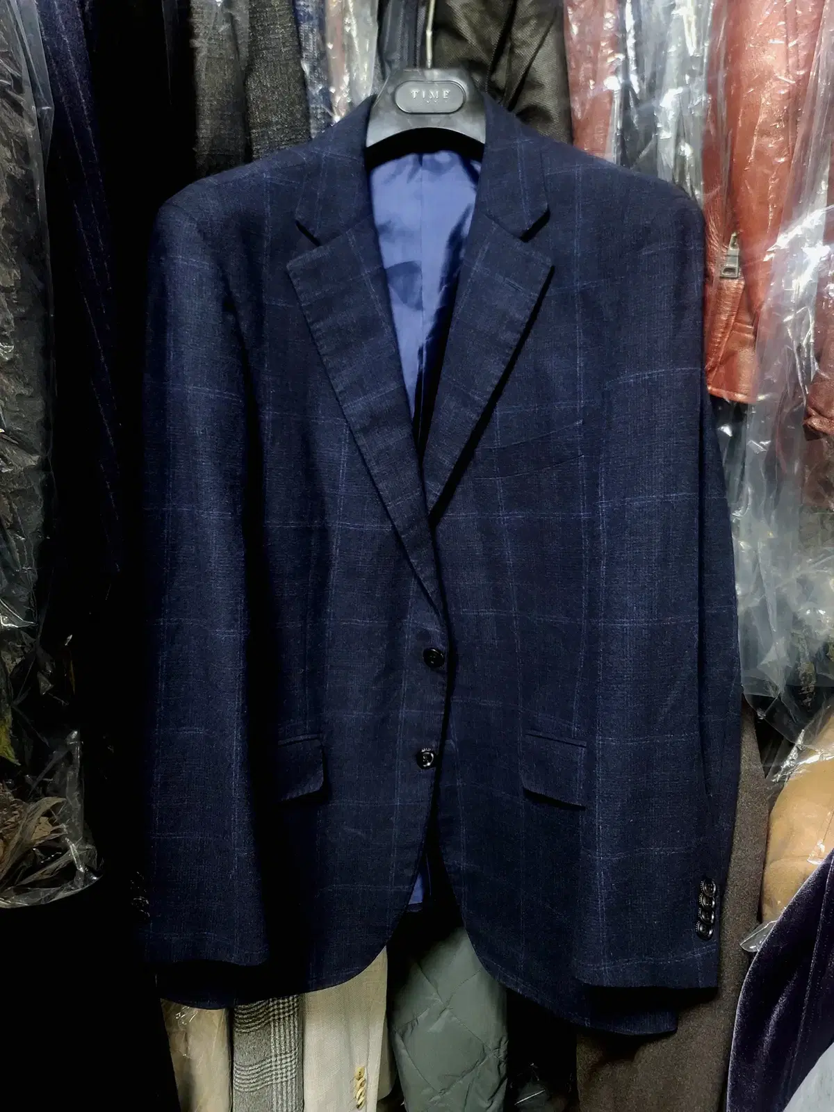 Galaxy / Lansmere Flannel Wool Cashmere Check Suit / 110, 35
