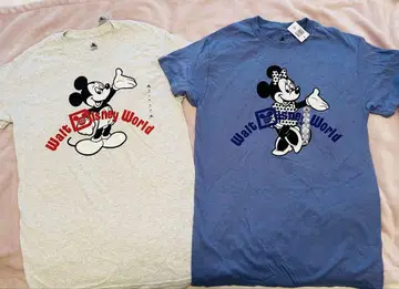 디즈니 월드 티셔츠 2장 세트 wdw 미키 미니 페어