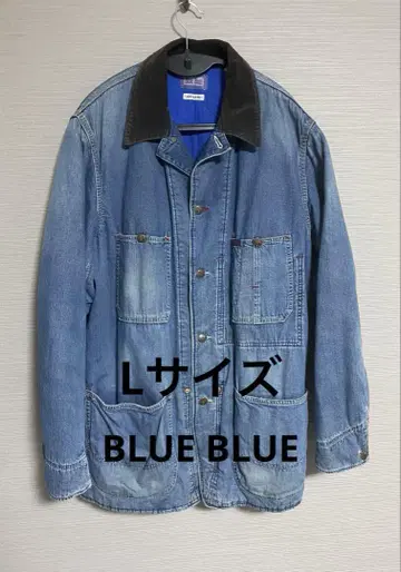 BLUEBLUE 데님 커버올 퀼팅 자켓 블루블루