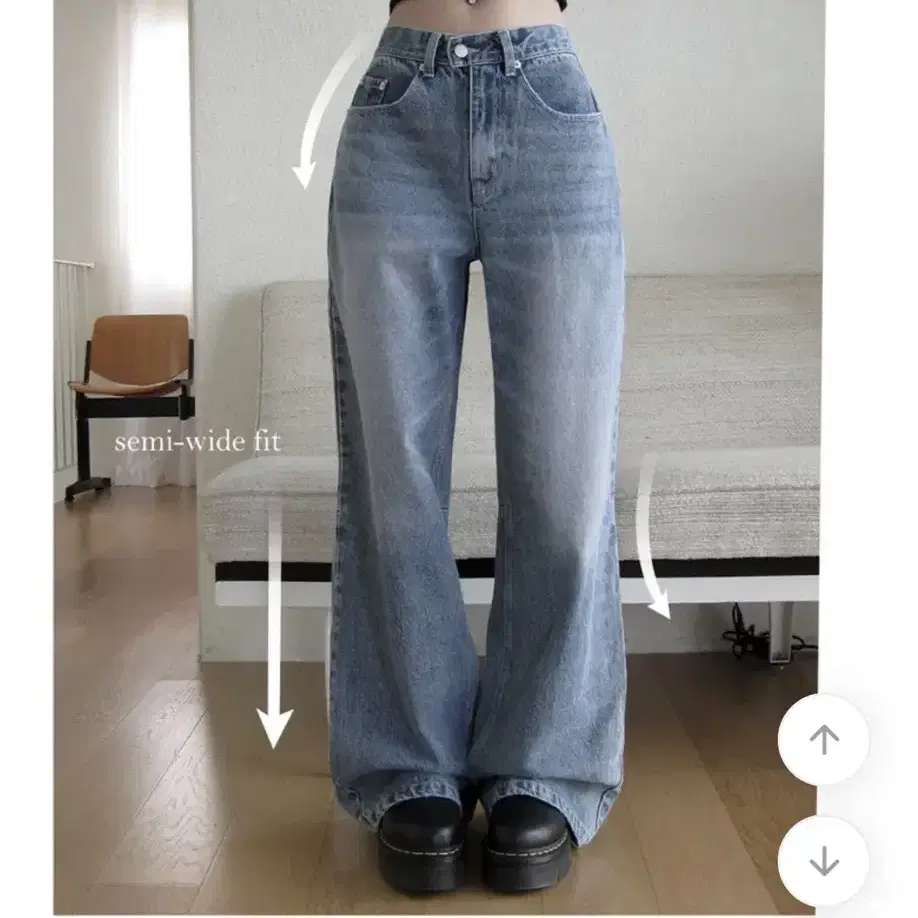 【MODIMOOD】momuseo flare pocket denim Modimood momuseo Flare Pocket Self-produced Denim Pants