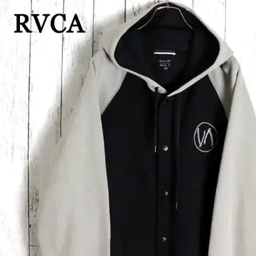 RVCA 루카 원포인트 로고 루즈 맨투맨 후드티 바시티 자켓