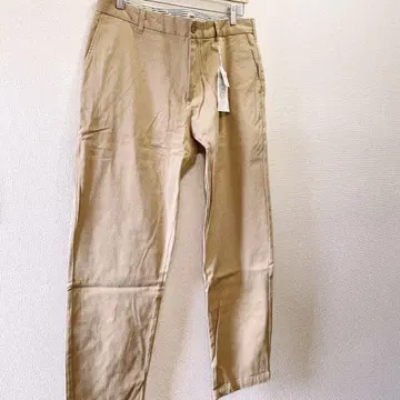 치노 팬츠 남성용 XXL 베이지 인심 72cm 남성용 롱 팬츠