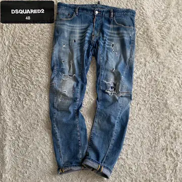 DSQUARED2 TIDY BIKER 데미지 & 리페어 스트레치 EU48