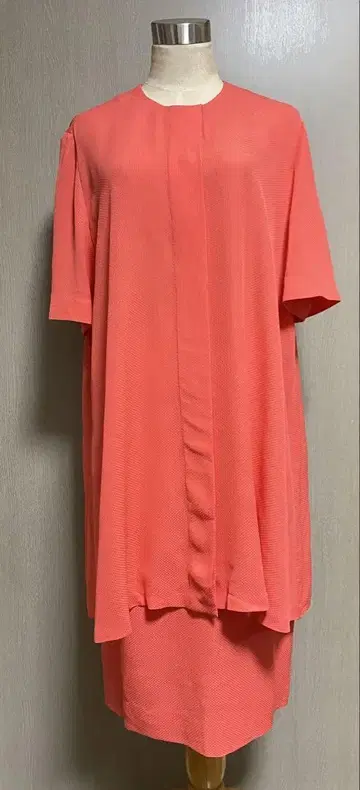 AKRIS 아크리스 원피스 스커트 셋업 실크 US12 스위스산