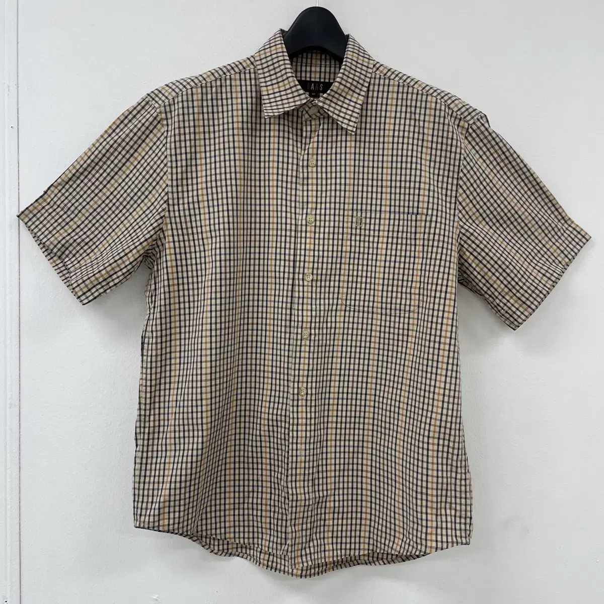 [Best Condition] Daks Signature Pattern Men's Short Sleeve Shirt 95