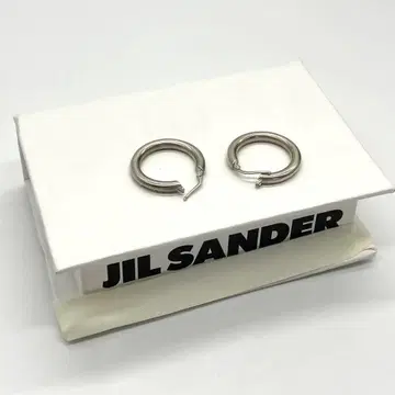 JIL SANDAER 질 샌더 클래식 후프 실버 925 귀걸이