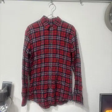 DSQUARED2 레드 체크 플란넬 셔츠 44