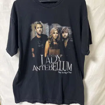 Lady Antebellum 2011 투어 티셔츠 블랙