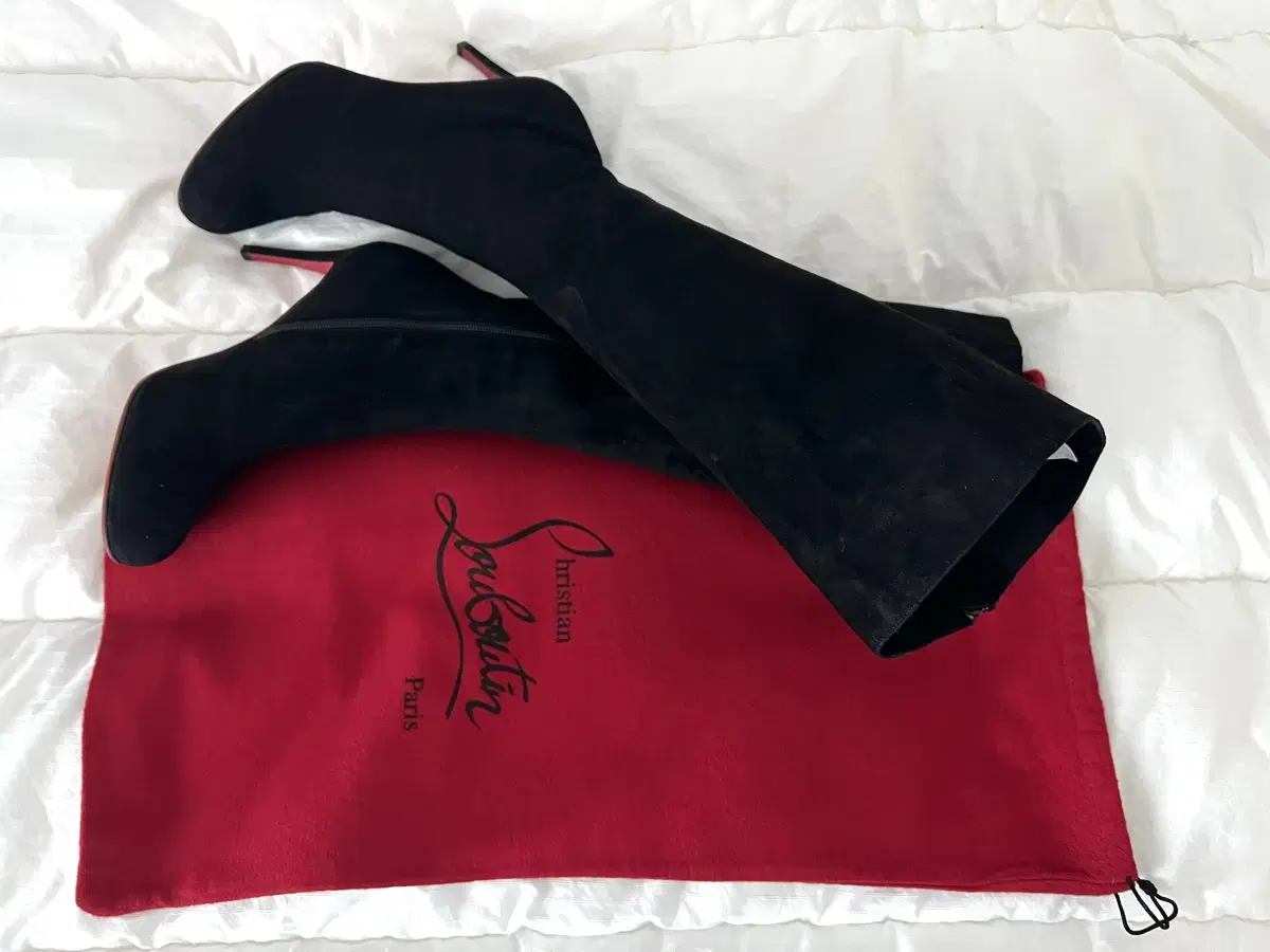 Christian lewbutan Long Boots Black (36.5)